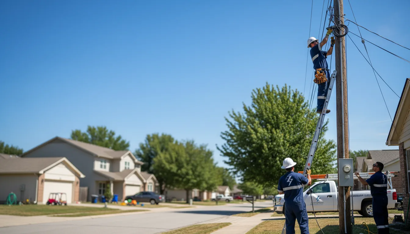 Residential electrician providing installation services in Bowmansville, NY
